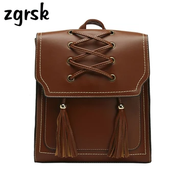 

Ladies Backpack Purse School Bags For Women Korean Style Classic Solid Pink Casual Teenage Backpacks For Girls Mochila Plecak