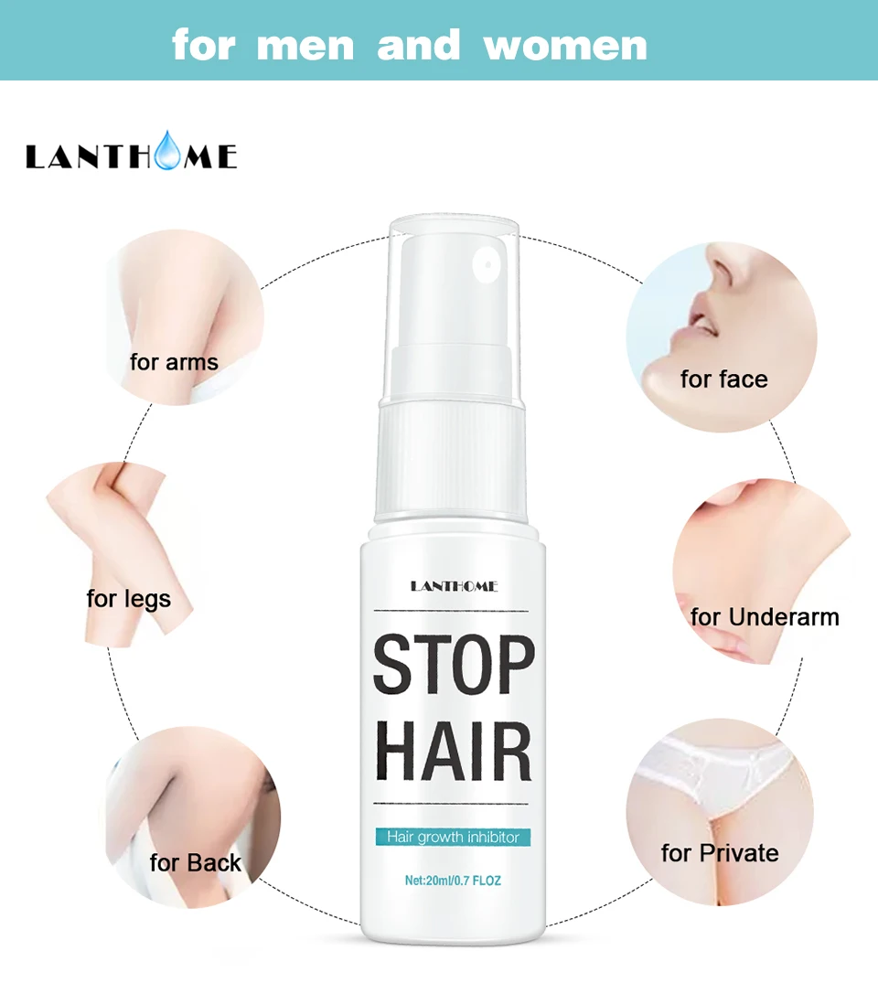 

20ml Hair Removal Spray Inhibits Hair Growth Sprays Whole body Prevents Hair Growth Being Mild Moisturizing Non-Irritating TSLM1