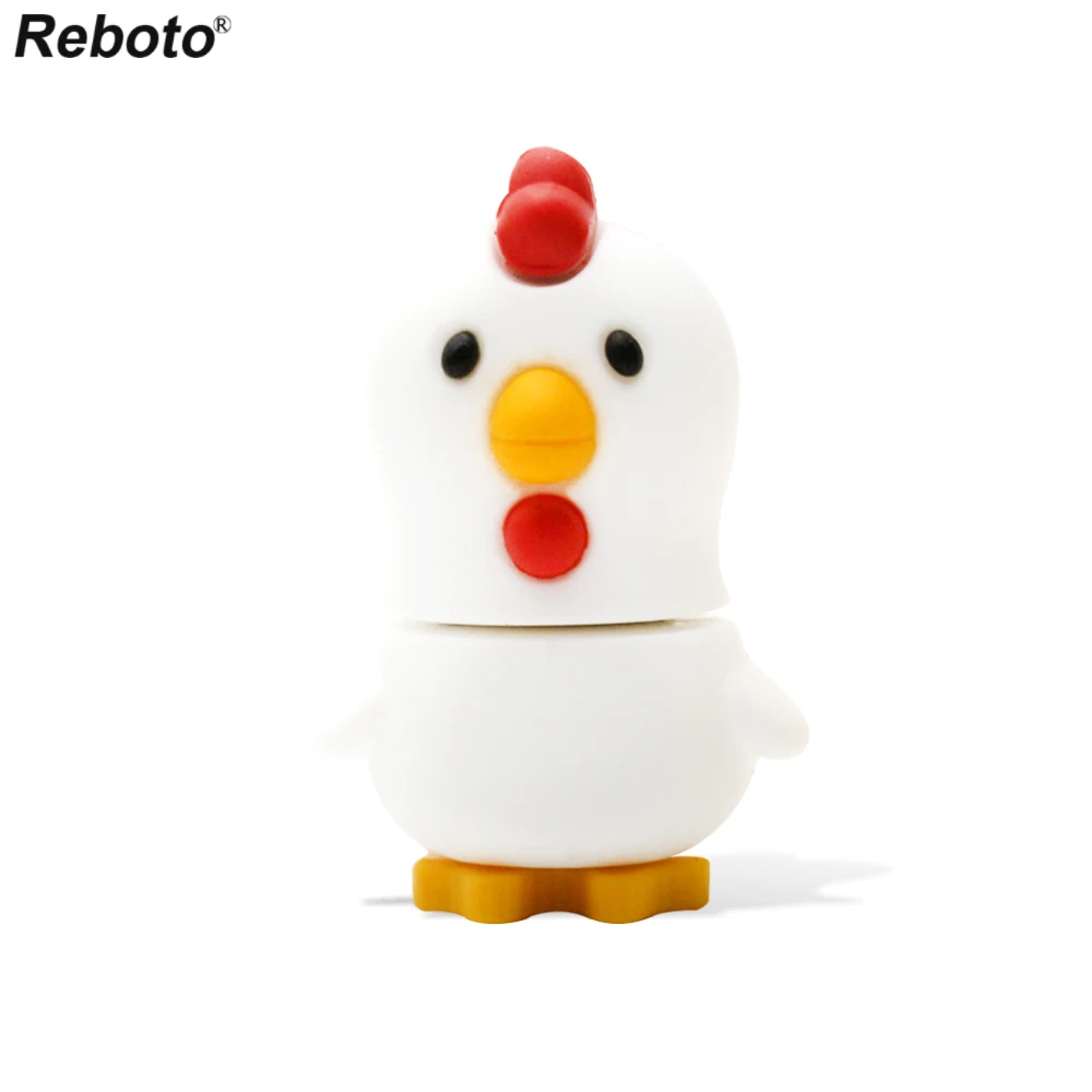 Cartoon Animated USB Flash Pendrive 64GB 32GB 16GB 8GB Mini Memory Stick Cute Yellow Duck Storage Device For PC