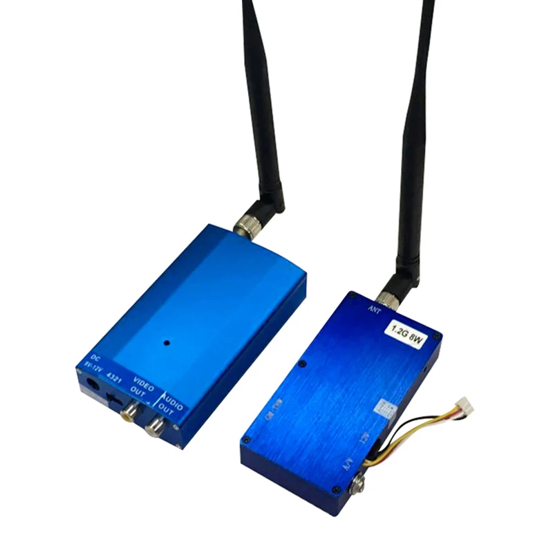 

1Set 1.2G 8W New Frequency Point High Power Wireless Video Transmitting Elevator Monitoring Transmitter and Receiver