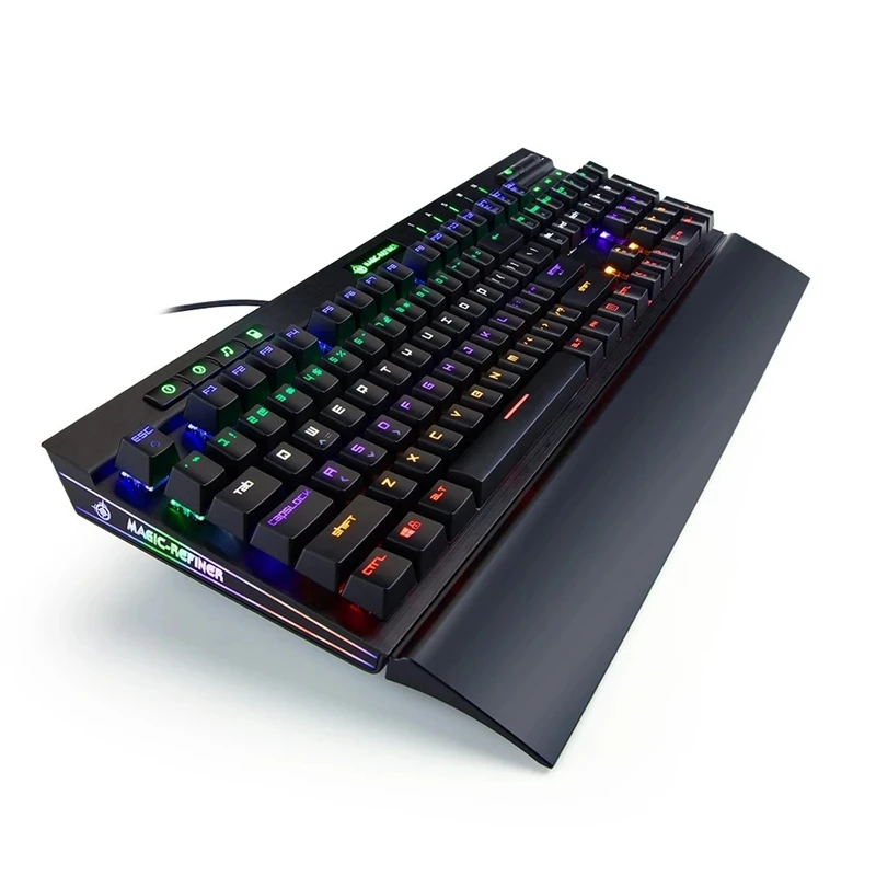 ic-Refiner MK12 Mechanical Gaming Keyboard USB Wired 12 RGB 19 Backlight Mechanical Optical Switch 104 Keys for Gamer Office