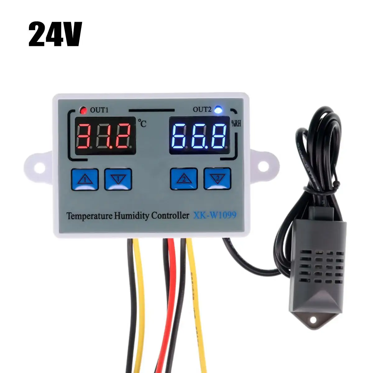 24V 110 V-220 V 12V 24V Smart Digital влажности Температура контроллер термостат терморегулятор инкубатор водонагреватель температура регулятора - Цвет: 24V