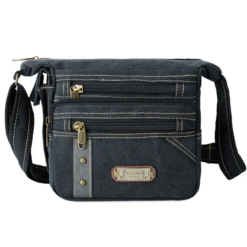 

2018 New Style Canvas Bag Men's Single-shoulder Crossbody Bag Korean-style Fashion MEN'S Backpack Outdoor Multi-functional Trave