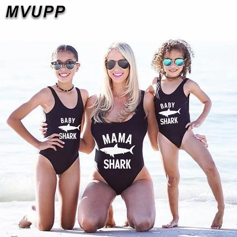 mommy shark swimsuit