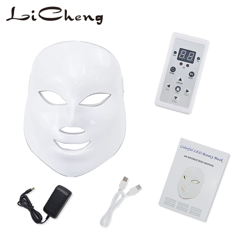 

Licheng 7 Colors Face Mask Treatment Skin Rejuvenation Whitening Facial Beauty Daily Skin Care Wrinkle Acne Removal Mask