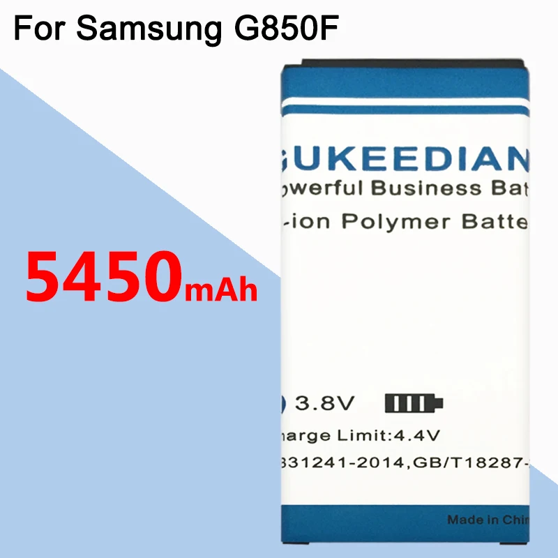 Аккумулятор GUKEEDIANZI для телефона Galaxy Alpha для samsung Galaxy Alpha G850F G8508 G850M G8509V G8508S аккумулятор EB-BG850BBC 5450 мАч
