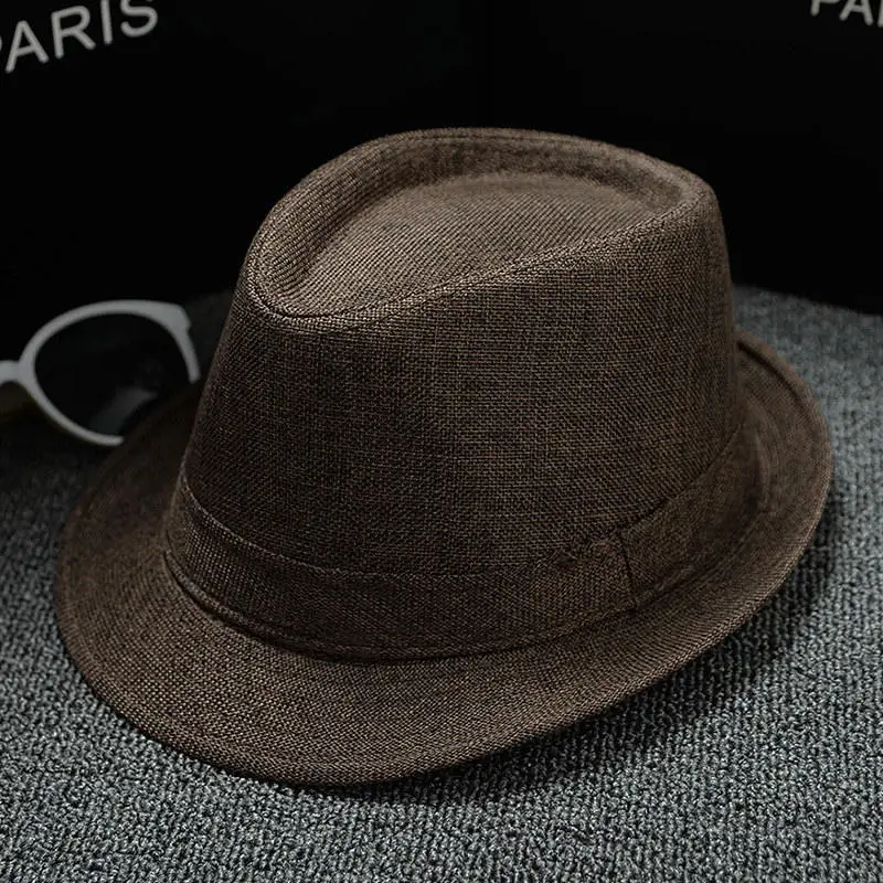 New Fashion Retro Men Fedoras Top Jazz Felt Wide Brim Hat Vintage Couple Cap Winter Chapeau Summer Bowler Hats Cap Outdoor - Цвет: 5