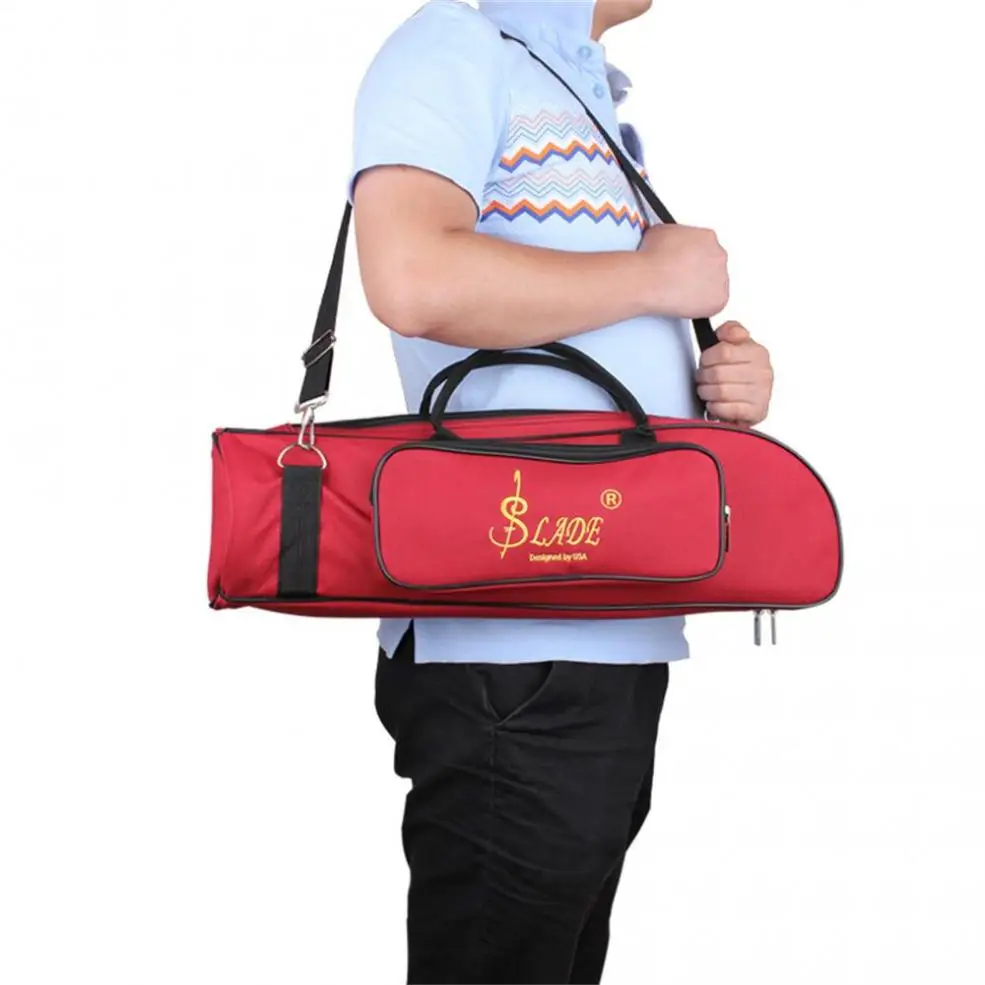 Bolsa de Trompete Bolsa de Nylon Macia de Algodão com Zíper Slade Profissional Duplo Durável Design 3 Cores Opcionais Elegantes Simples - Image 6