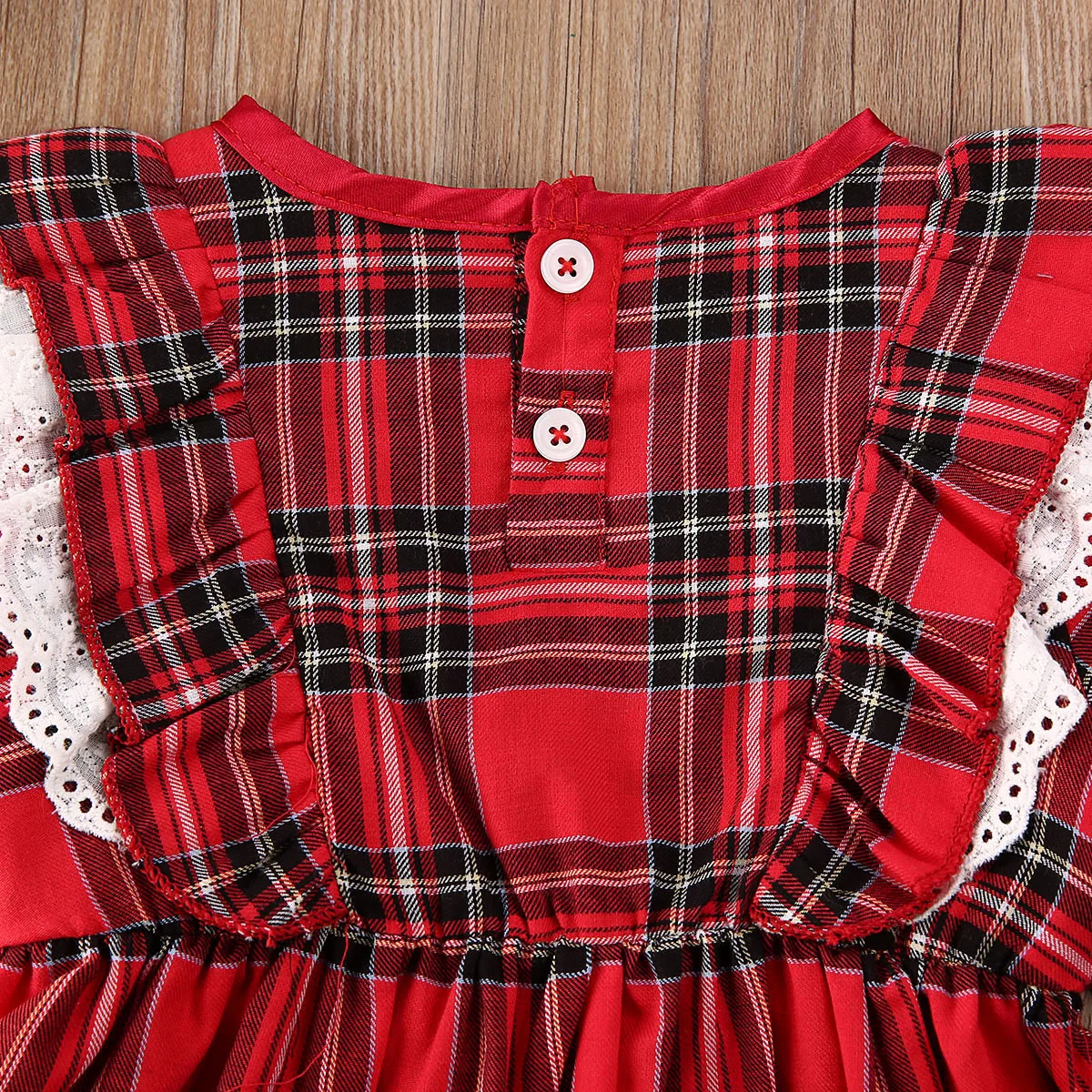 Pudcoco/комплект одежды наряд для маленьких девочек моя первая Рождественская одежда кружевные топы с длинными рукавами и клетчатые шорты для новорожденных девочек из хлопка