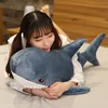 Hot 140cm Giant Shark Plush Toy Soft Stuffed Speelgoed Animal Reading Pillow for Birthday Gifts Cushion Doll Gift For Children ► Photo 3/6