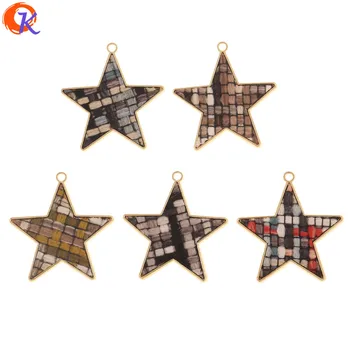 

Cordial Design 50Pcs 35*36MM Jewelry Accessories/Hand Made/Charms/Fabric Effect/Star Shape/DIY Jewelry Making/Earring Findings