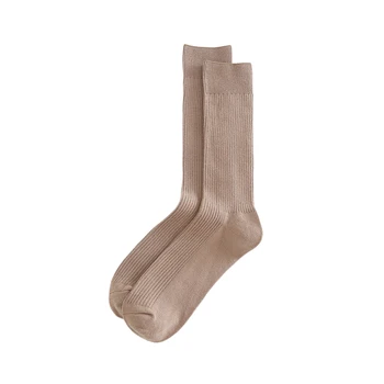 

Daily Men Calf Socks Warm Winter Soft Thicken Absorb Sweat Solid Color Cotton Blend Autumn Anti Chafe Business Sport Casual