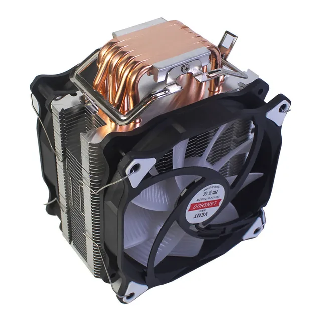 Enfriador de CPU X79 X99 2011, 6 tubos de calor, 120mm, 4 pines, PWM RGB, para Intel LGA 775, 1200, 1155, 1356, 1366, AMD3, AM4, ventilador de refrigeración de PC 3