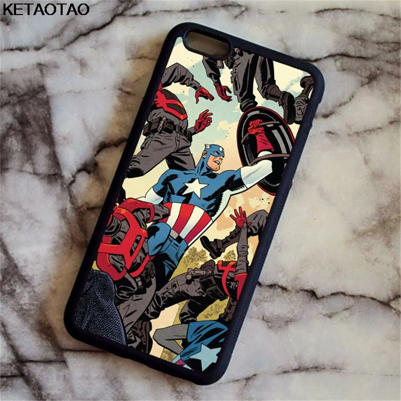KETAOTAO Мстители Марвел и Джокер телефон чехол s для samsung S3 S4 S5 S6 S7 S8 S9 NOTE 4 5 7 8 Чехол Мягкий ТПУ резиновый силиконовый - Цвет: Коричневый