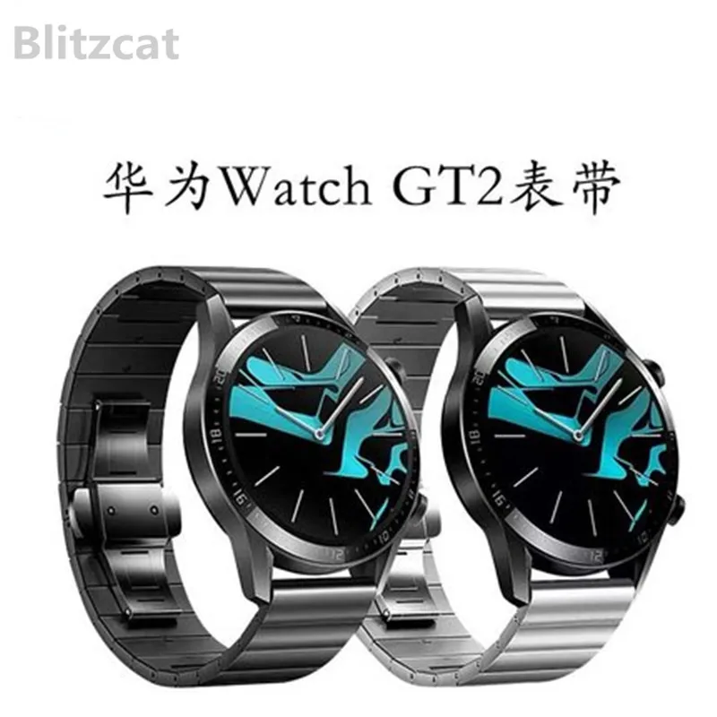 Ремешок для часов из нержавеющей стали Huawei Watch GT 2 46 мм/Amazfit GTR 47 мм металлический
