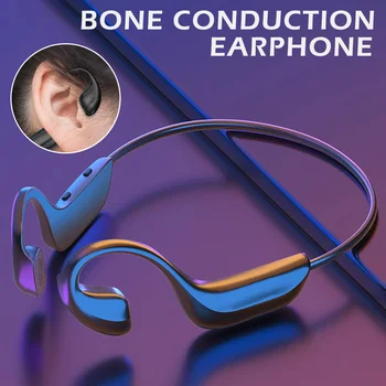 

G100 Bone Conduction Bluetooth 5.0 Earbuds Headset Wireless Headphone Waterproof Sport Earphones With Microphone For All Phone