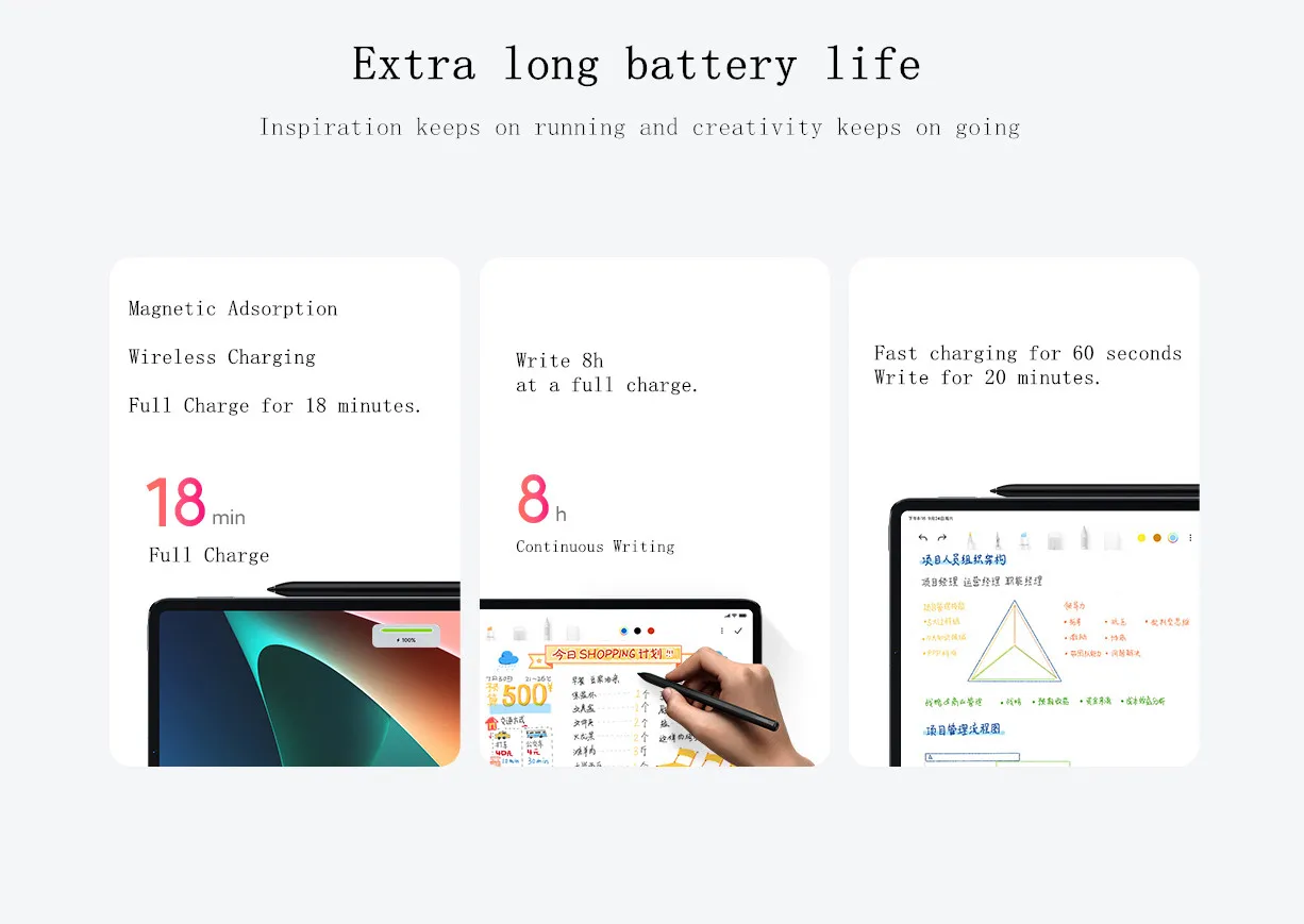 Original Xiaomi Mi Pad 5 / 5 Pro Stylus Pen For Xiaomi Tablet Screen