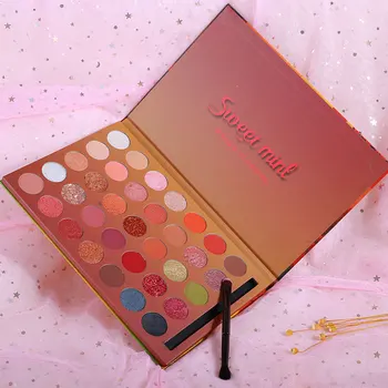 

Christmas Cosmetology Woman Eye Makeup Eye Magazine 35color Waterproof Shining Eyeshadow Long Lasting Professional Fashion