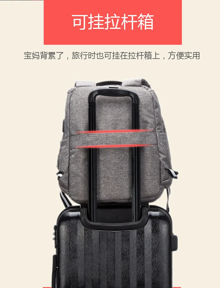 Сумка для подгузников напрямую от производителя, многофункциональной большой объем, модная сумка для мамы chu xing bao, рюкзак для ношения ребенка за спиной, подгузник B
