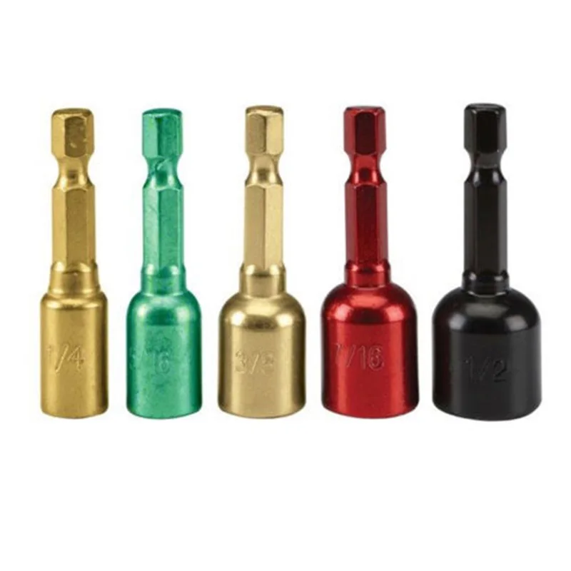 Набор Магнитных насадок для дрели с шестигранным хвостовиком 48 мм|Детали