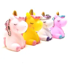 INS/Портрет мечтательной с милым рисунком из мультфильма «Мой маленький мягкий Silcone кукла зондирования брелок Подвеска «Единорог» Детский жакет из денима для девочки; перикардиальный украшения