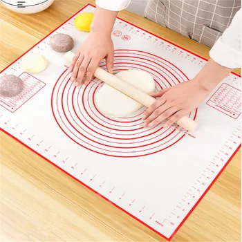 

Baking Mat 80*60cm Silicone Mat Pizza Pastry Mat Cake Baking Mat for Dought Baking Accessories Silicone Dough Mat Non-Stick Mat
