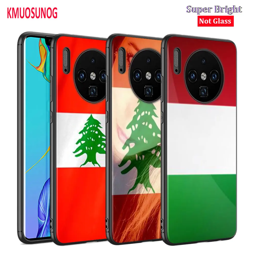 Черный чехол с ливанским флагом для Huawei Mate 30 (5G) 20 20X 10 Lite Y9 Y7 Y6 Y5 Pro Prime 2019 2018