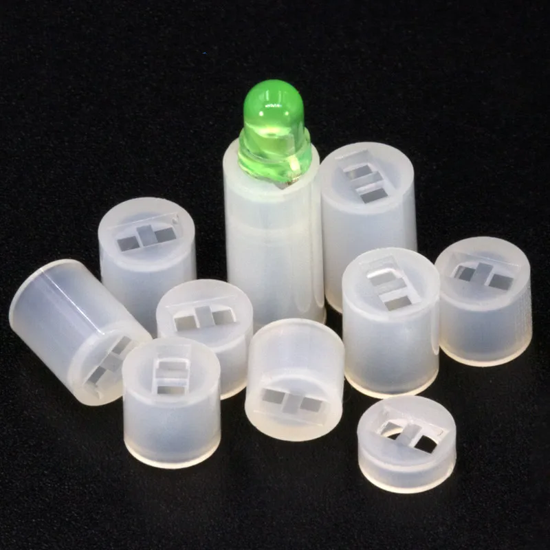 

1000pcs/lot LED Spacer 4mm/5mm Diode Lamp Post Nylon PCB Board Isolation Lamp Shade Light-emitting Tube Holder Length 2mm -22mm