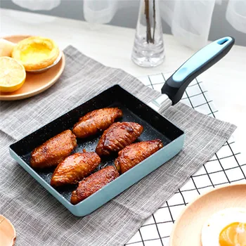

Non-Stick Smokeless Saucepan Stainless Steel Pancake Omelette Pan Rectangular Cookware Home Kitchen Cooking Saucepan