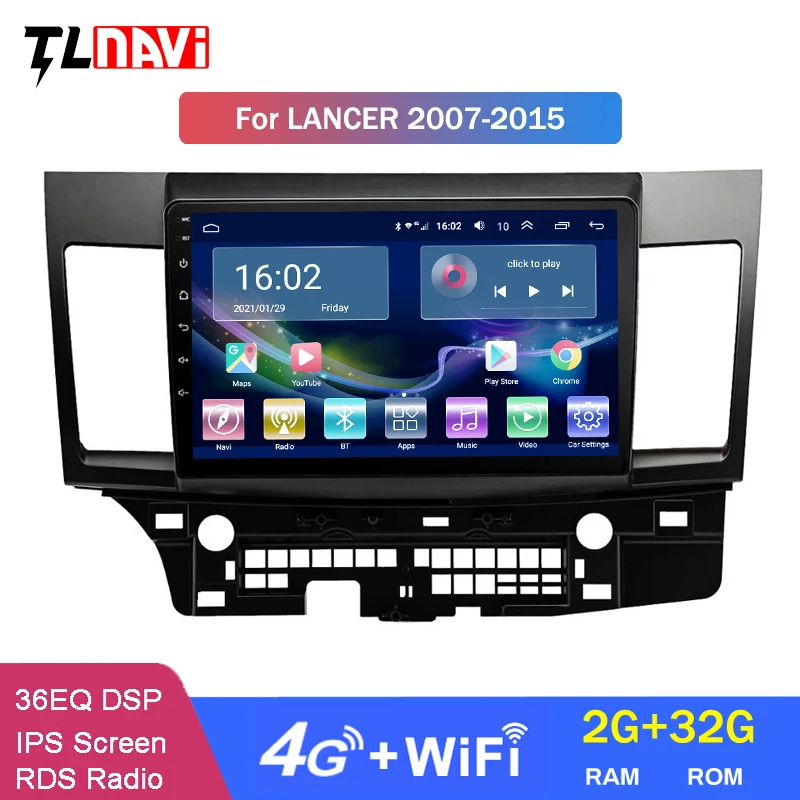 4G LTE 2G RAM 10 1 дюймовый автомобильный DVD GPS-навигатор для Mitsubishi Lancer 2007-2015