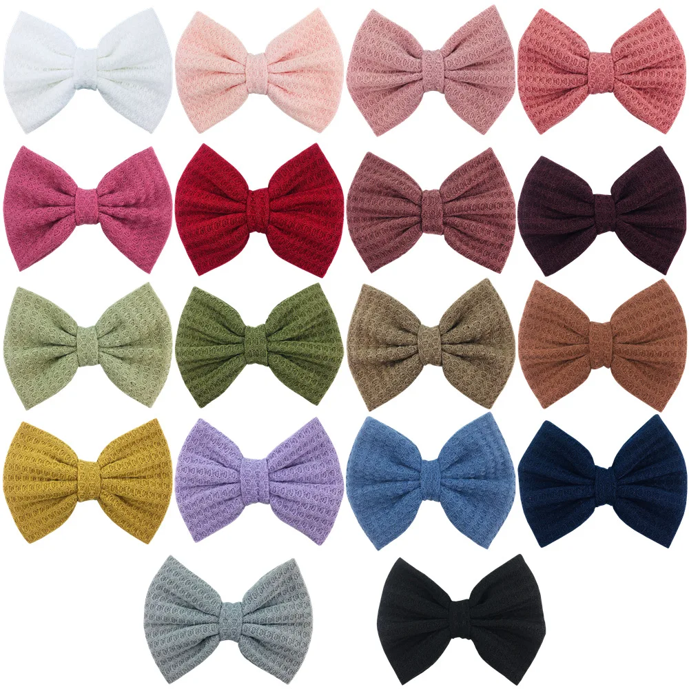 

Большие банты из вафельной ткани 36 шт./лот, 5 дюймов, аксессуары для волос «сделай сам», украшение для рукоделия, скрапбукинга