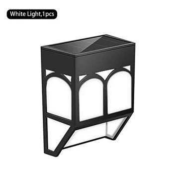 

Stair Step Retro Wall Light Garden Courtyard Decorative European Style Outdoor Solar Powered Led Color Changing Lighting Fence