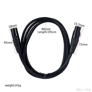 

XLR 3 Pin Male to 1 XLR Female Connector Microphone Extension Cable Cord M21 20 Dropship