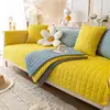 Plush Sofa Cushion Autumn And Winter Thickening Non-Slip Sofa Cover Living Room Solid Color Sofa Back Cover Armrest Towel 2