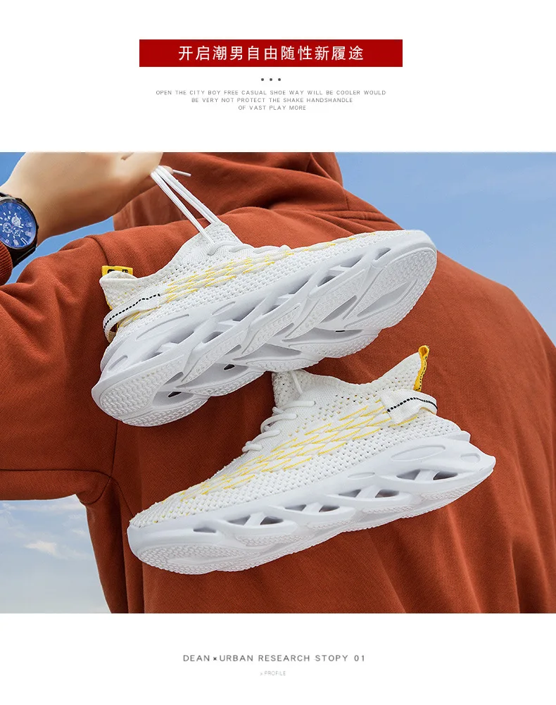Дышащая Спортивная обувь для ходьбы flyknit; модные мужские кроссовки; Уличная обувь без шнуровки; Качественная спортивная обувь для студентов; Мужская обувь; DY66
