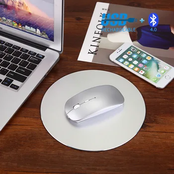 

Rechargeable portable bluetooth wireless mouse 1600 DPI ultra-thin ergonomic optical mouse suitable for computer PC notebook