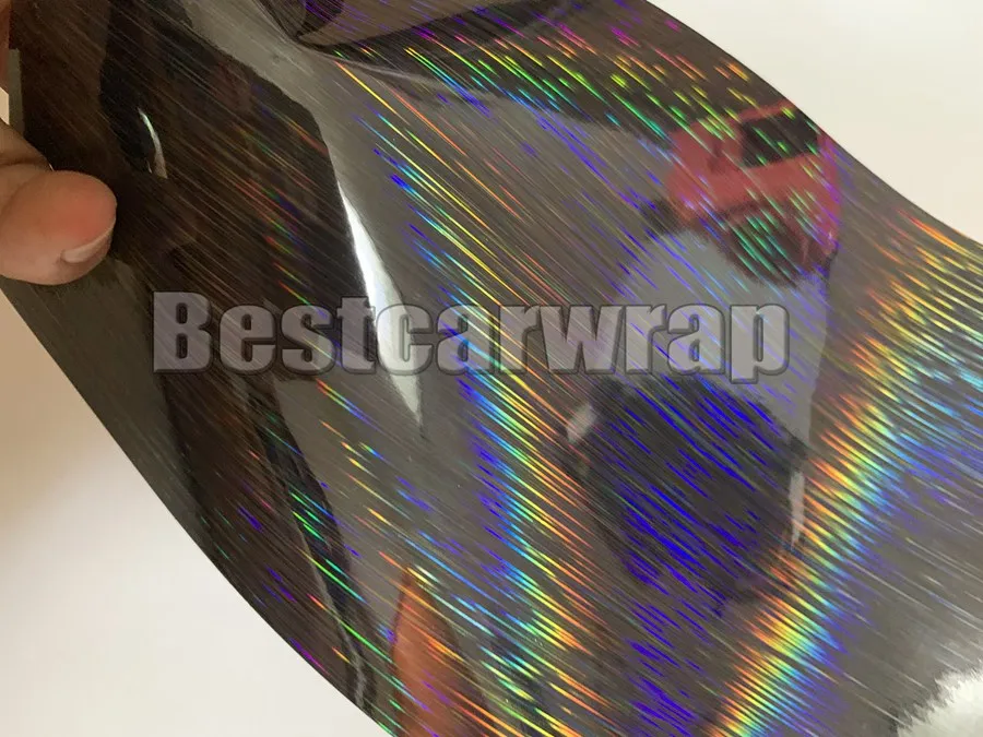 CHROME Holographic hologram vinyl car wrap film stickers foil sign cutting vinyls  (19)