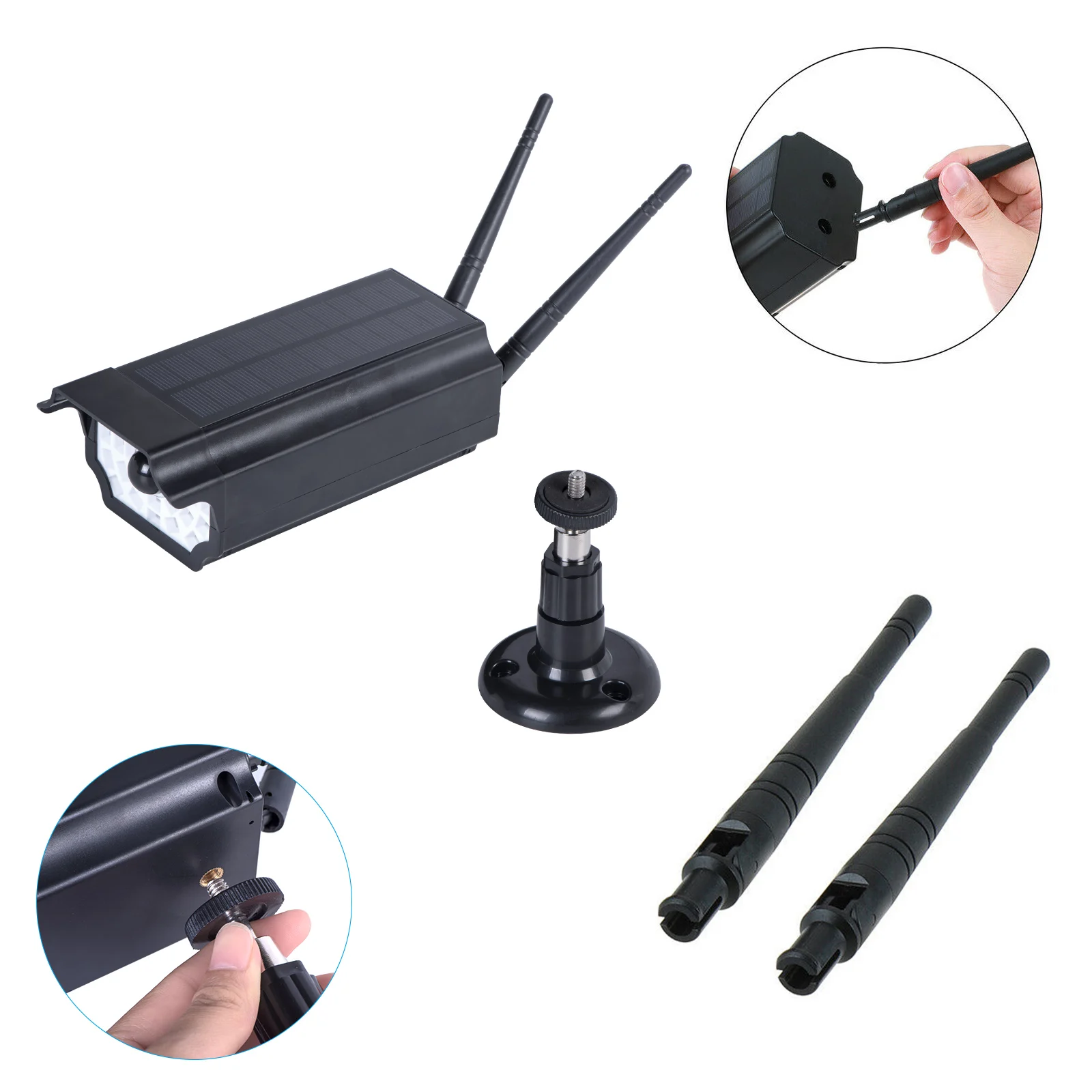  Fake CCTV Outdoor Camera Solar Power Simulation Dummy Camera Waterproof Home Security CCTV Surveill - 4.0004E+12