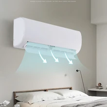 Регулируемый Кондиционер ветровое стекло ветровая направляющая Крышка Кондиционера блок доска PP анти-Ветер щит свободный выдув непосредственно