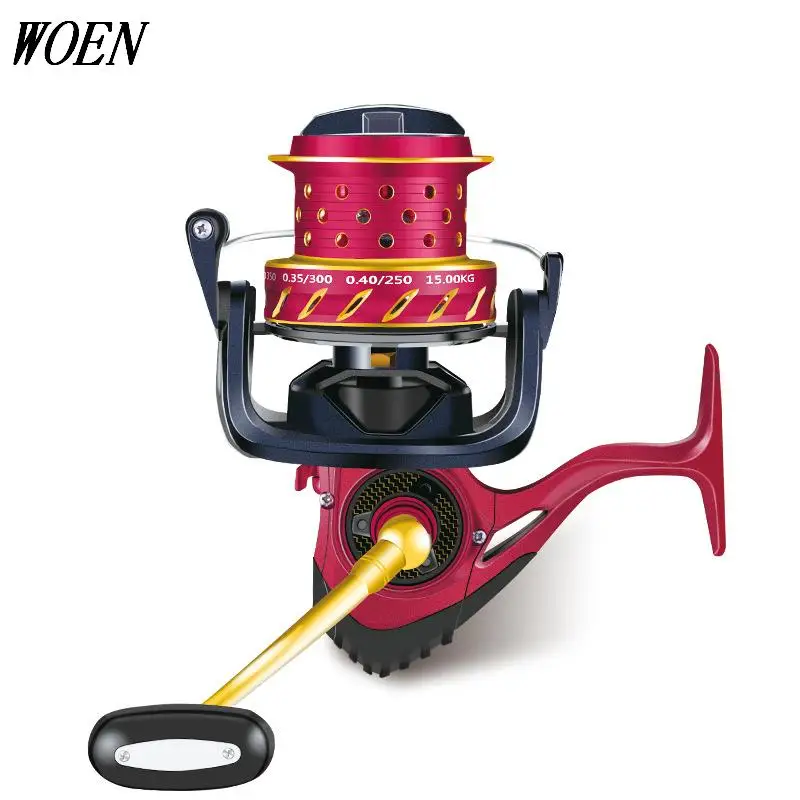 

WOEN All metal Sea fishing reel CS10000 Spinning wheel Speed ratio 4.1:1 Anchor reel Braking force 15KG