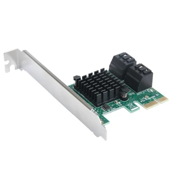 

PCI to Sata 3.0 Expansion Card PCIE 1x to 4 Port SATA Converter Card Adapter FKU66