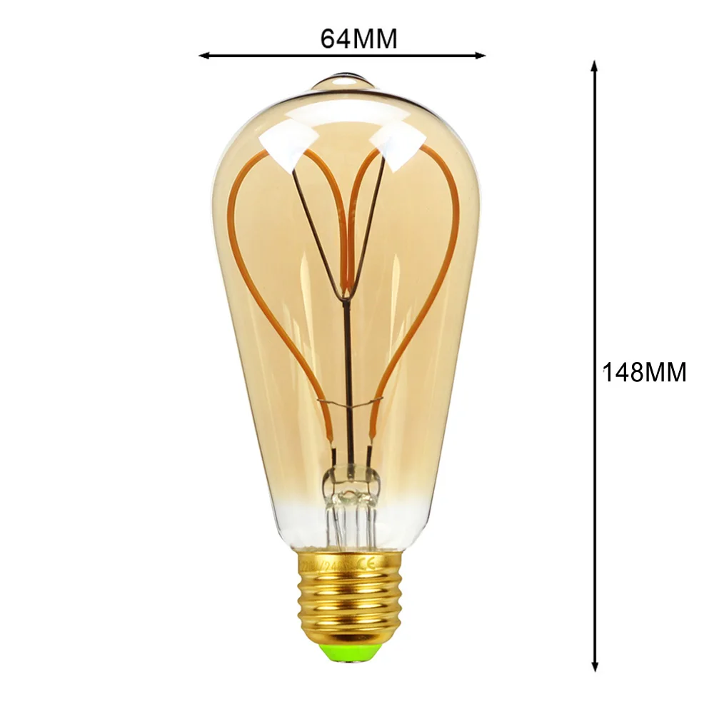 ST64 爱心金色-尺寸图