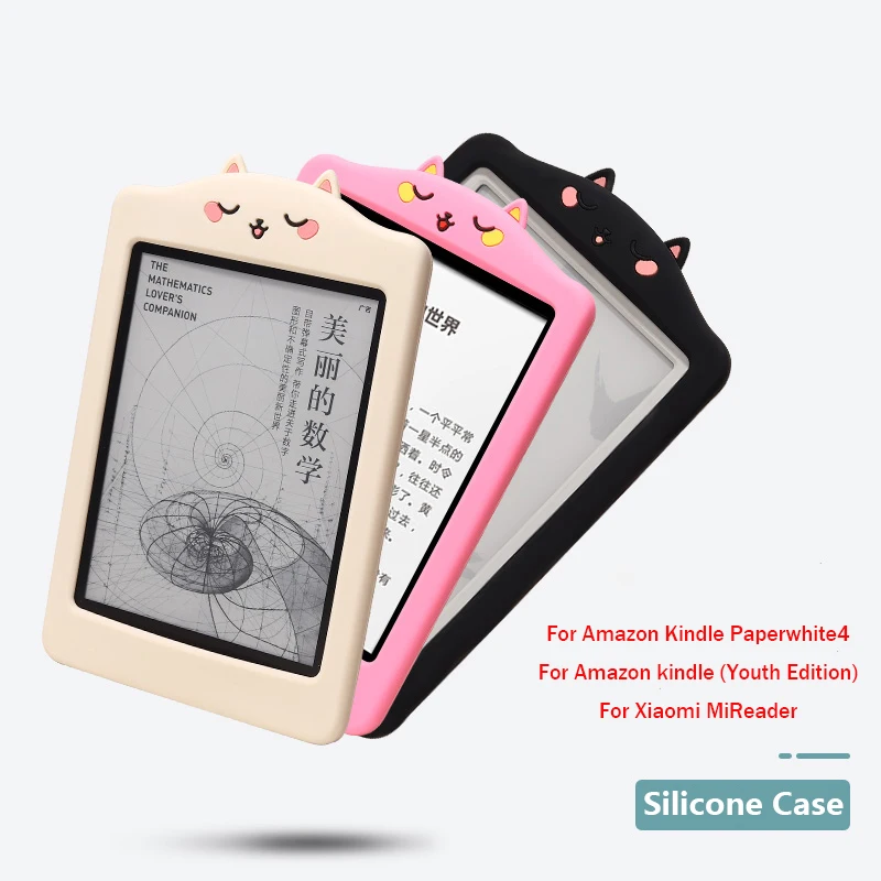 

Case for Amazon Kindle Paperwhite 4 /Youth Edition 6" e-book reader soft Silicone Case for MiReader Cartoon protective sleeve
