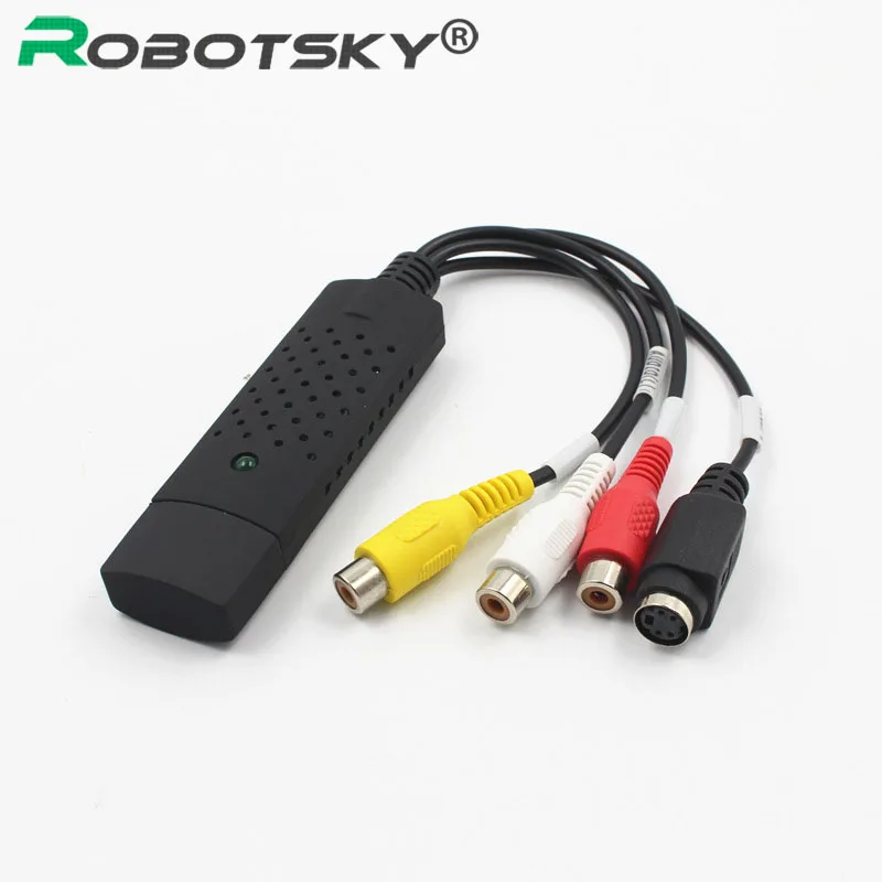 

New Arrival USB 2.0 Easycap Capture 4 Channel Video TV DVD VHS Audio Capture Adapter For TV Video DVR Dropshipping