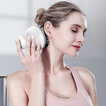 

Electric Waterproof Wireless Head Massager Intelligent Vibration Kneading Massage Scalp Massager Relieves Fatigue Health Care