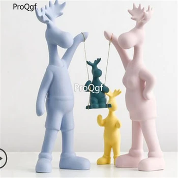 

Ngryise 1Pcs A Set Studio Creative Modern Statue aiguo family