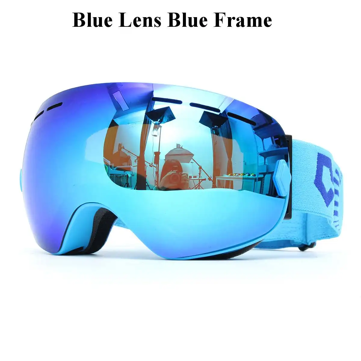 Ski Goggles Double Layers UV400 Anti-fog Ski Mask Glasses Skiing Eyewear Men Women Snow Snowboard Goggles - Цвет: 1