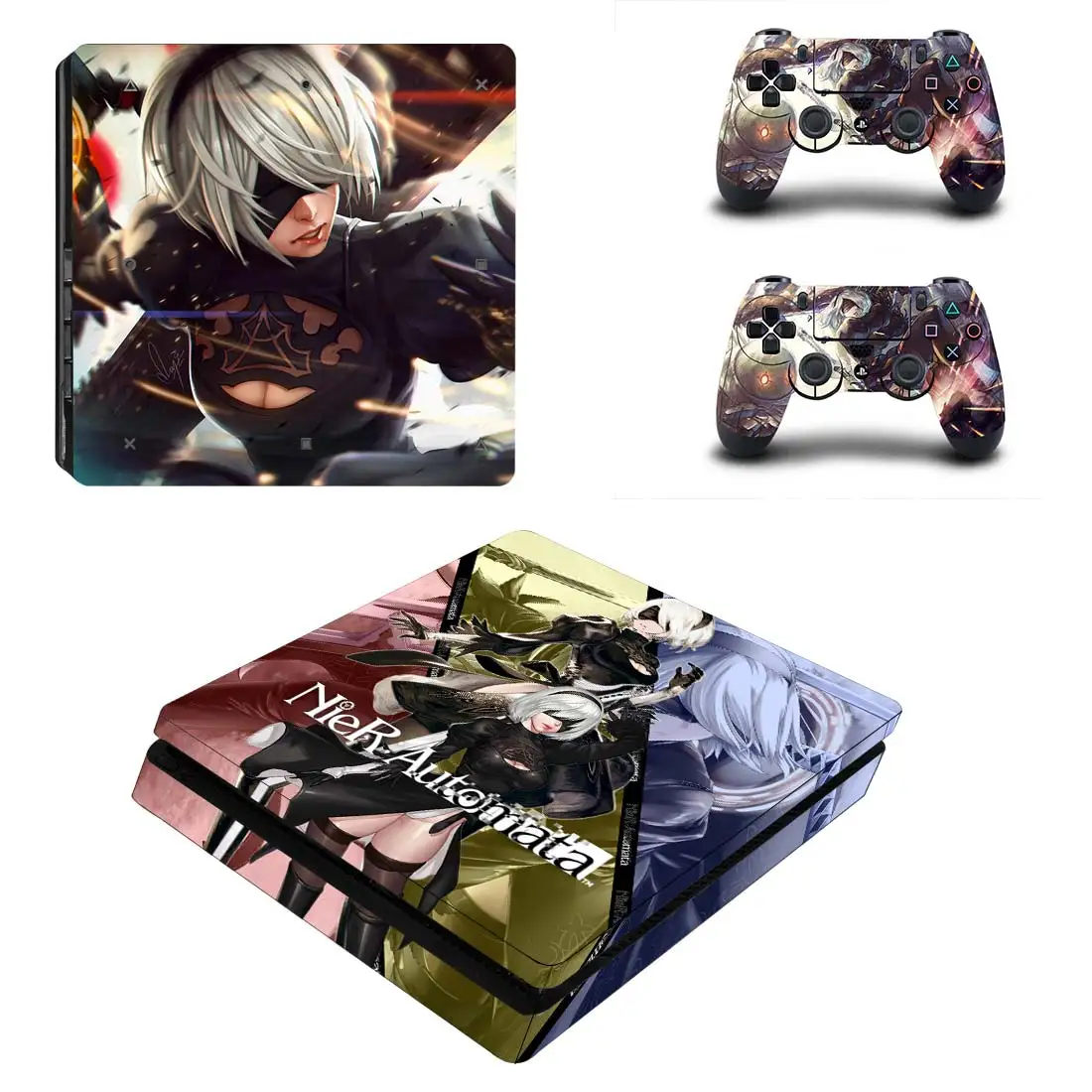 NieR Automata полное покрытие PS4 тонкая наклейка Play station 4 кожа Наклейка для playstation 4 PS4 Slim Consol& контроллер Кожа винил