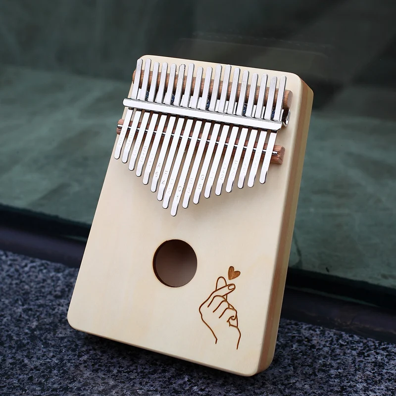 KERUS Kalimba 17 клавиш с красным деревом портативный Mbira Пальчиковое пианино подарки