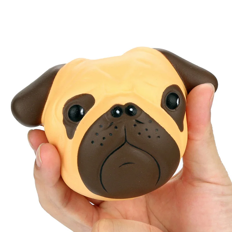 цена Squishy Kawaii Adorable dog's Head Slow Rising Squishies Scented Cream Squeeze Antistress Gadgets Stress Relief Toy